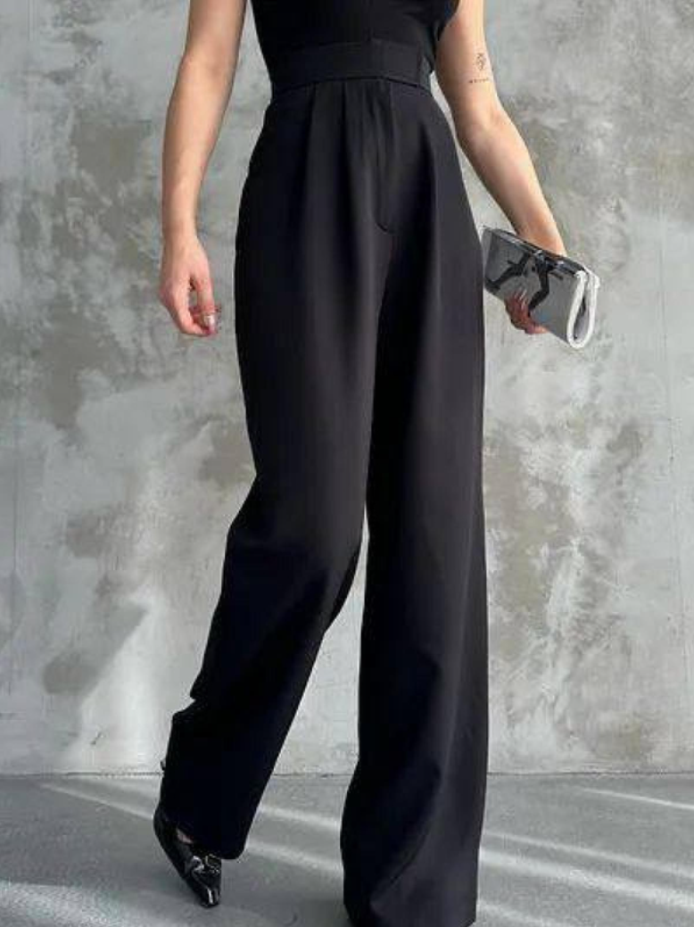 Pantalons bleu marine, disponible en rouge, gris, noir, marron