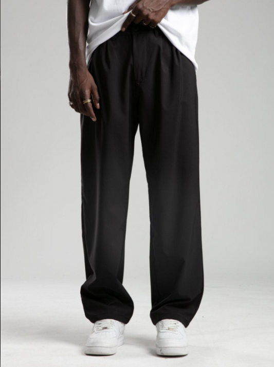 Pantalon décontracté couleur noir